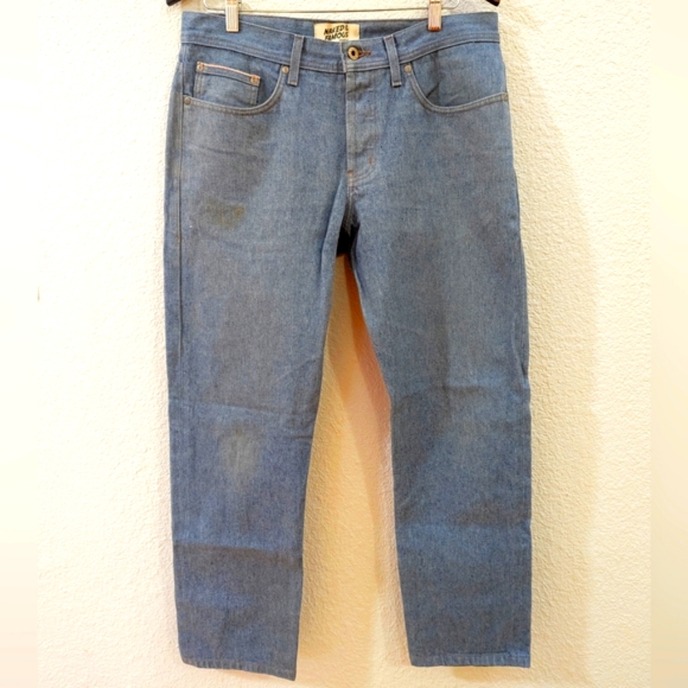 Named & Famous "Weird Guy" Jeans, Recycled Fiber Selvedge, sz. 34